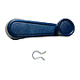 Manecilla de subir vidrio azul astrillado metalico
